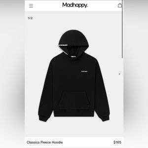 NWT MadHappy Classic Fleece Hoodie